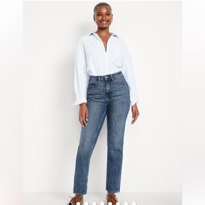 Old Navy Dark Blue Straight Jeans